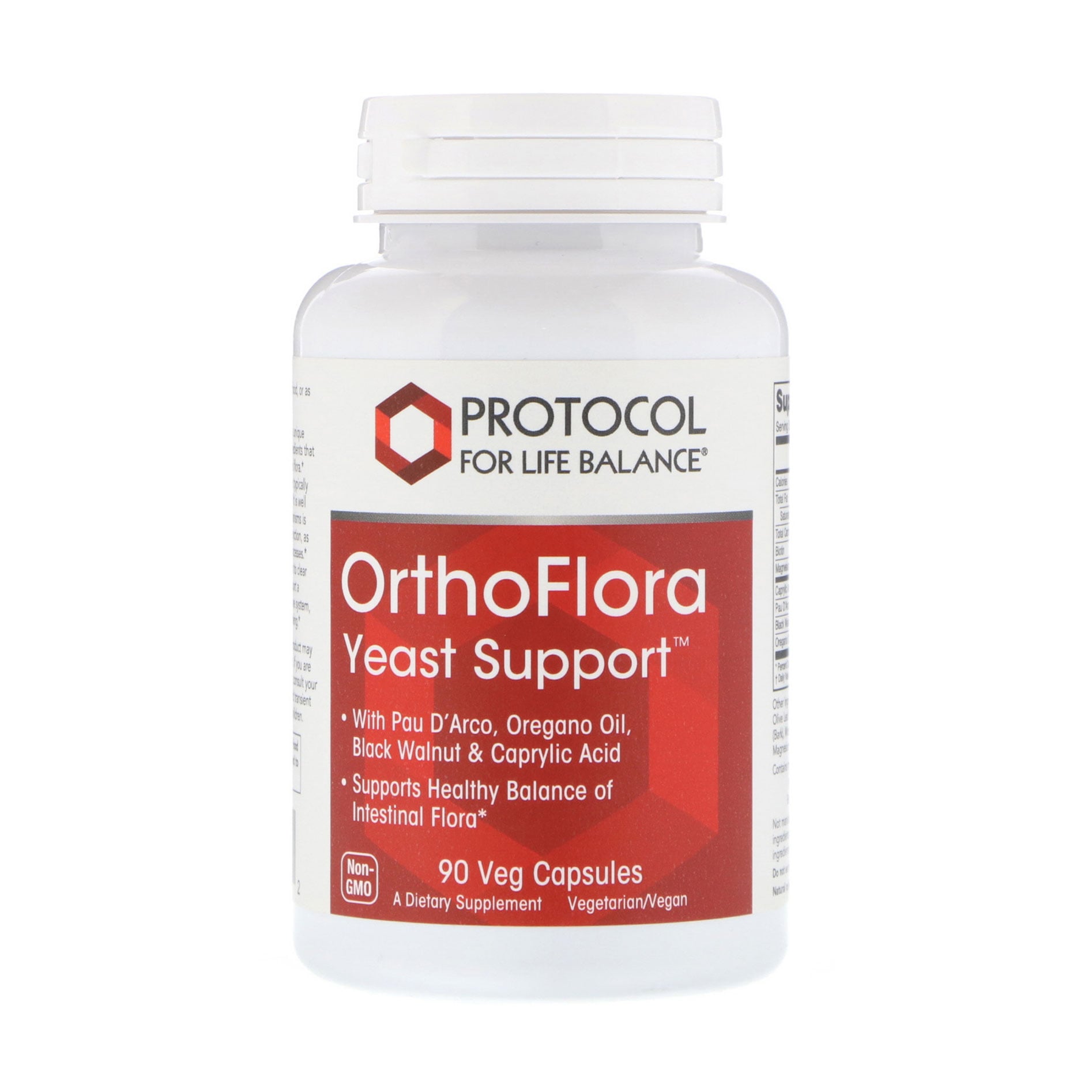 Комплекс Підтримка кишкової мікрофлори Protocol For Life Balance OrthoFlora Yeast Support, 90 веганських капсул